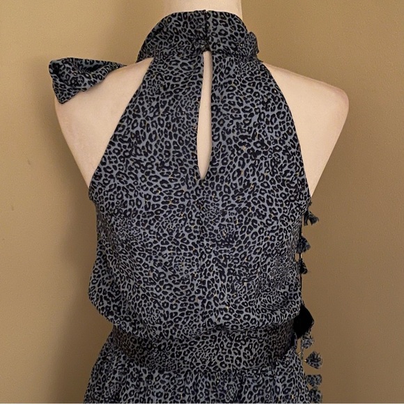 Sachin & Babi Cheetah Sky Blue Midnight Maxi Dress - Picture 8 of 16